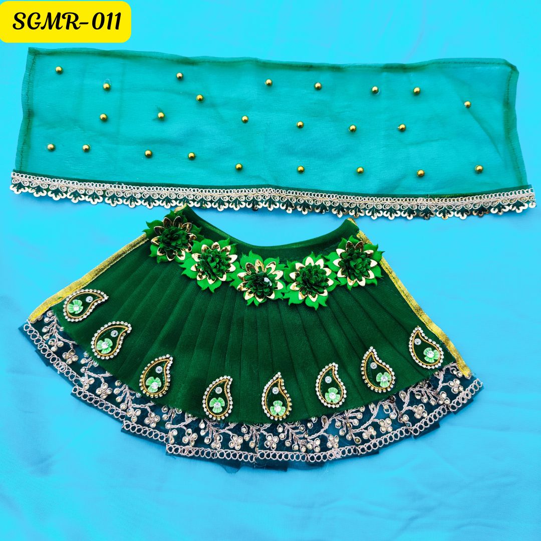 Elegant Green Mata Rani Outfit with Floral & Paisley Embellishments πΏβ¨ || SGMR011