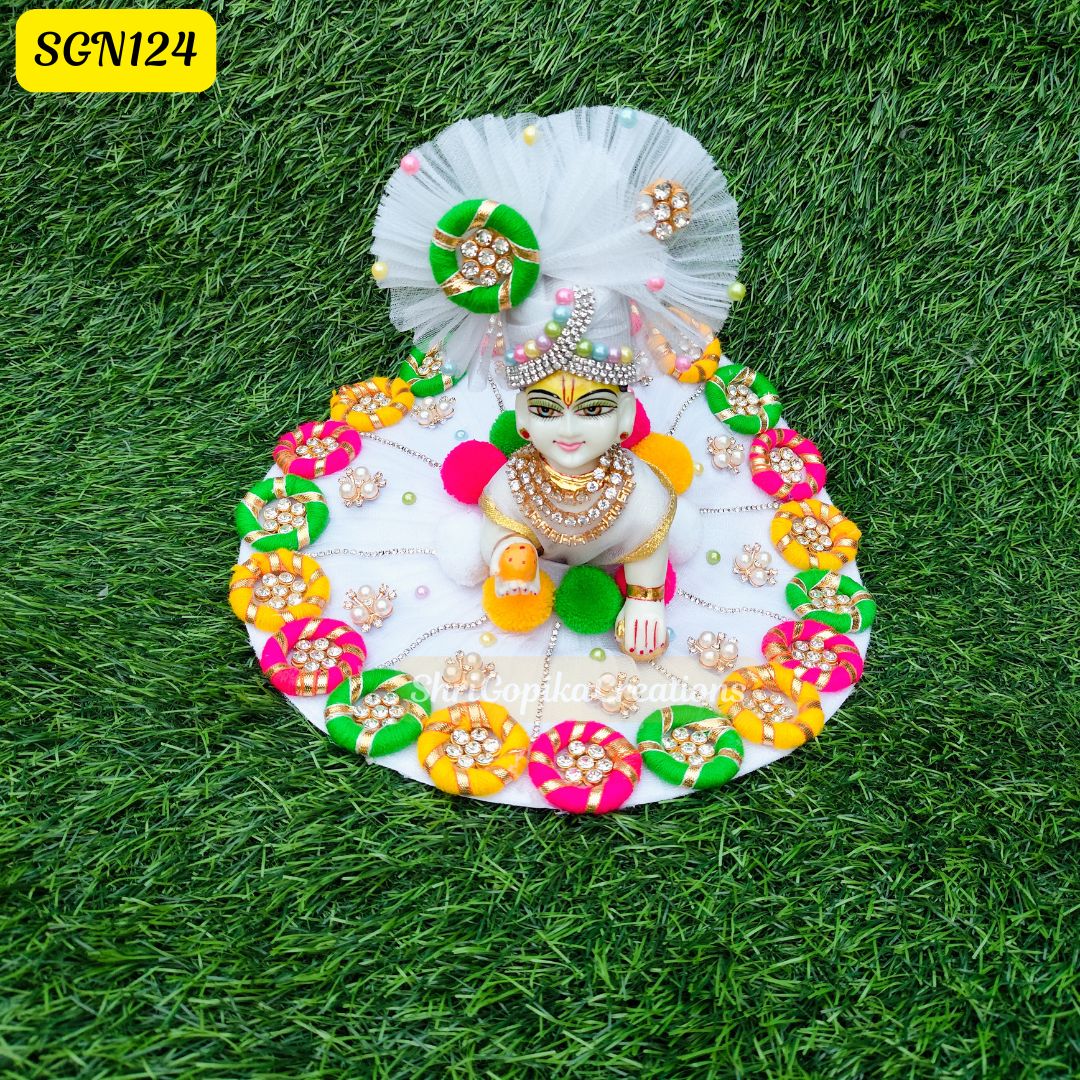 Vibrant Multicolor Laddu Gopal Poshak – | SGN124