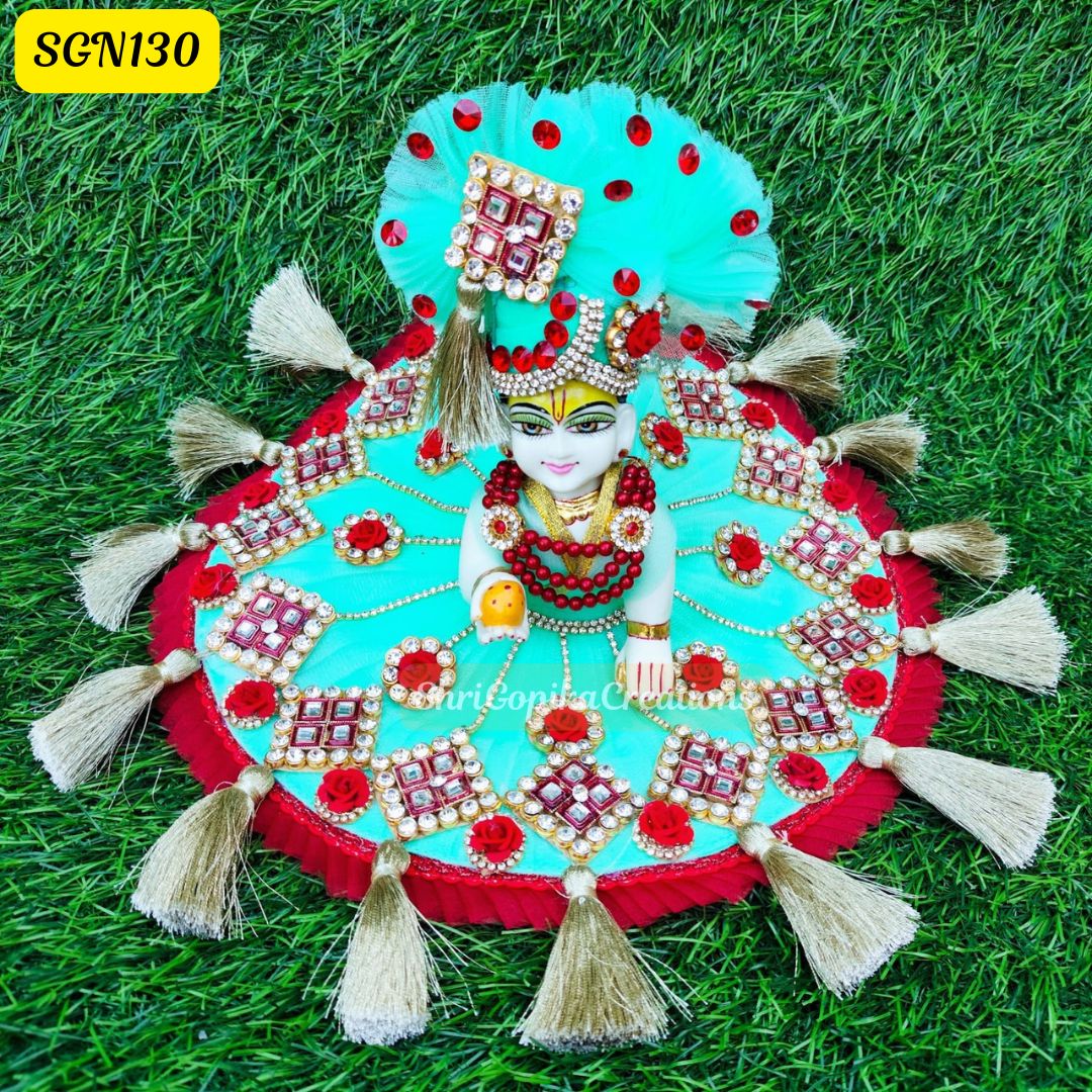 Sea green Laddu Gopal Poshak – Classic Festive Look | SGN130