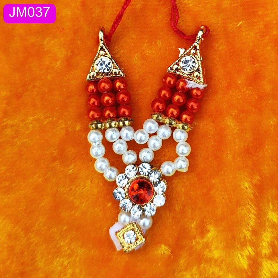 Beaded necklace for Laddu Gopal ( 2 INCH ) || JM037
