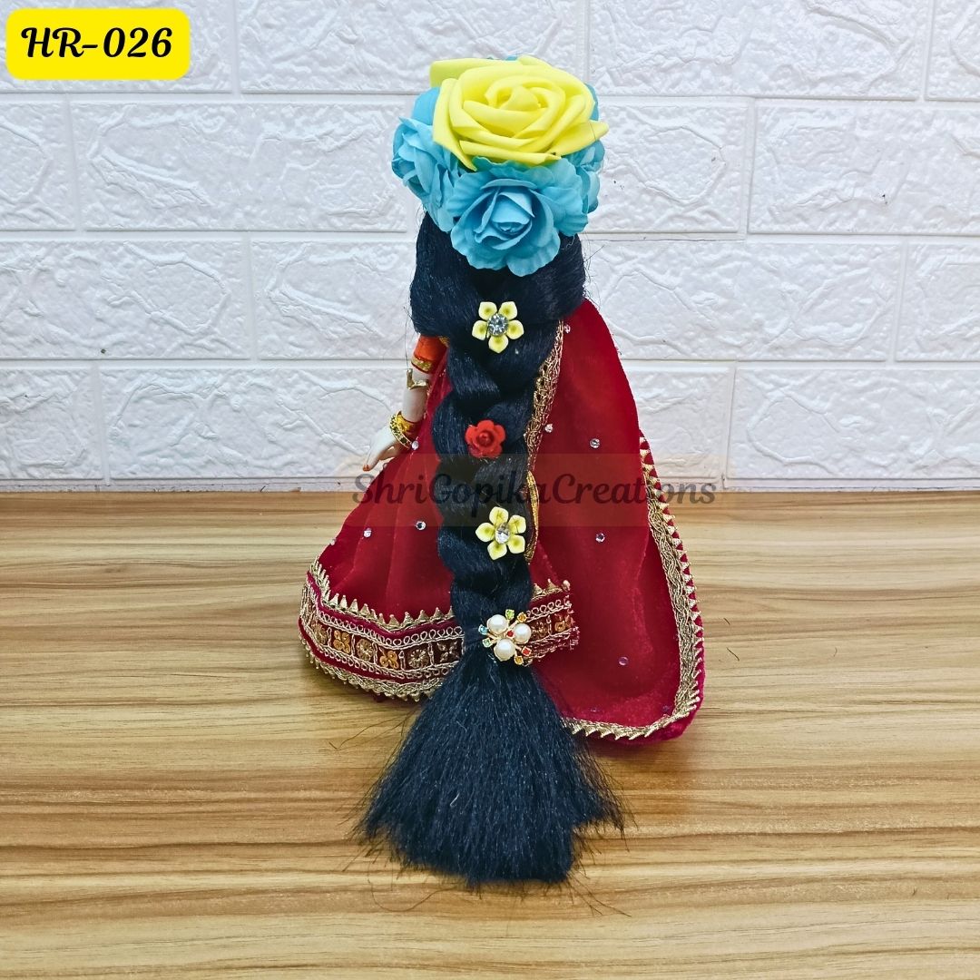 Designer Hair Wig Chhoti for Radha Rani Ji | Size- 10 Number | HR026