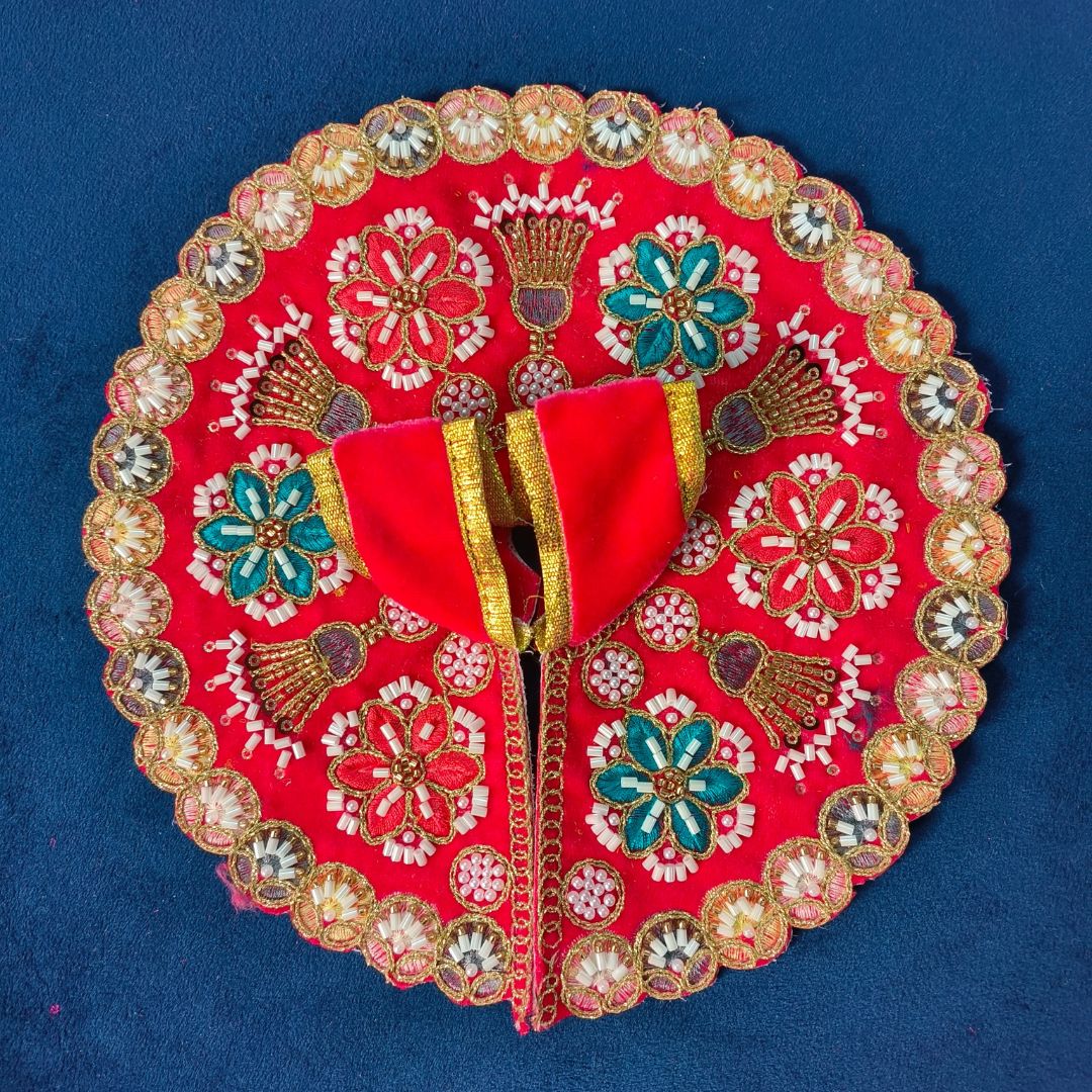 Velvet Winter Poshak for Laddu Gopal