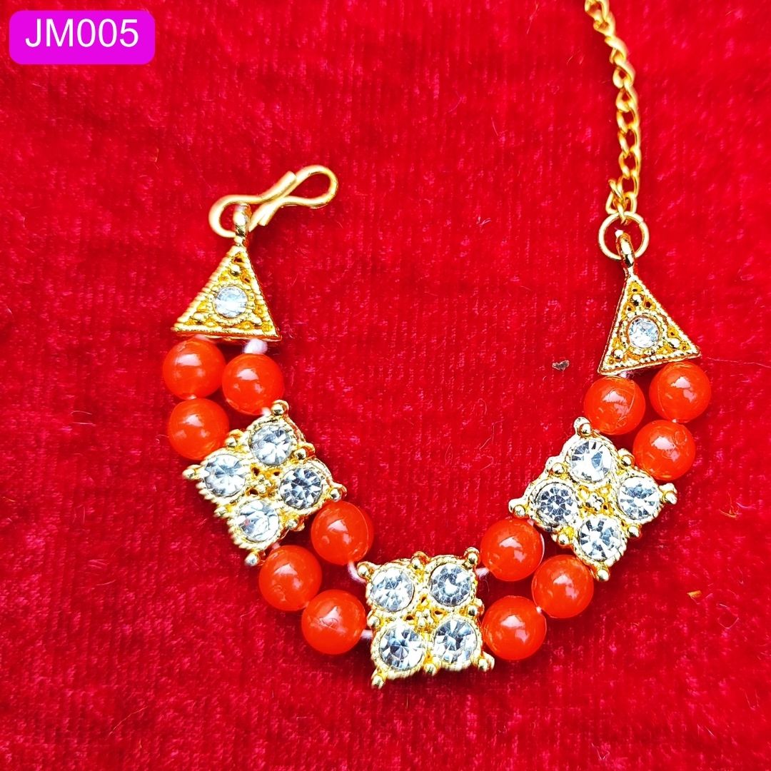 Laddu Gopal Necklace with Gold and Crystal Accents ( 1.5 inch ) || JM005