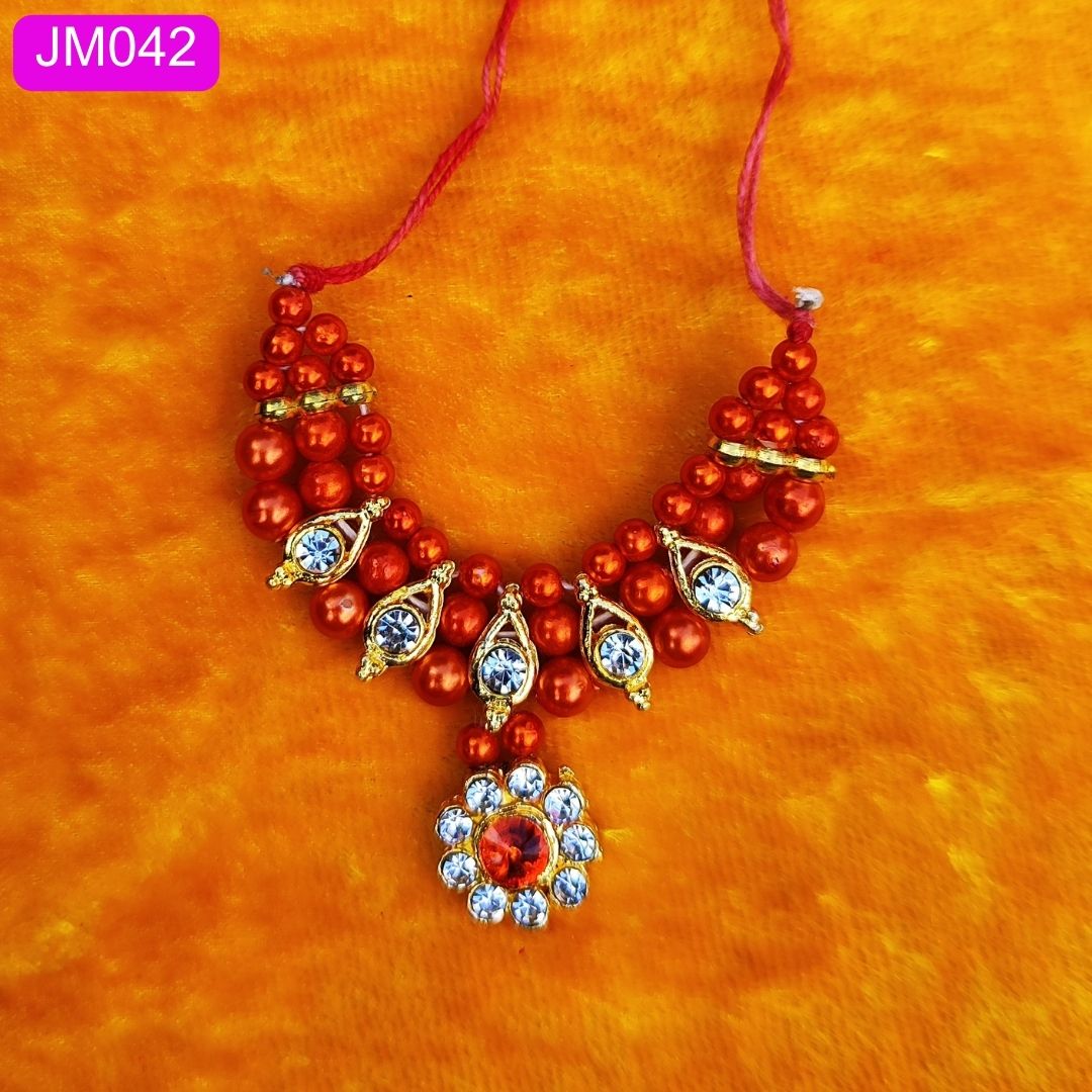 Beaded necklace for Laddu Gopal ( 2.5 INCH ) || JM042