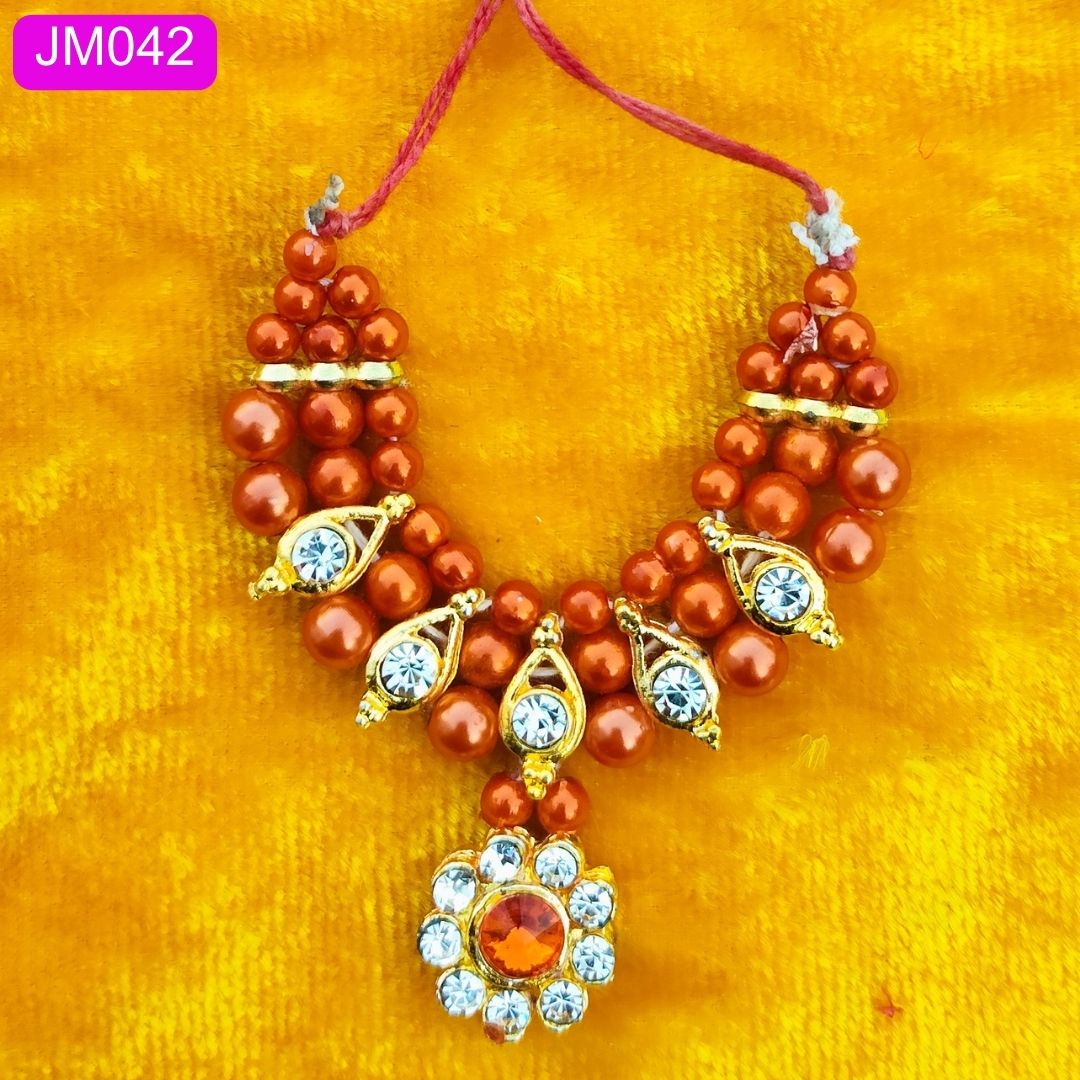 Beaded necklace for Laddu Gopal ( 2.5 INCH ) || JM042