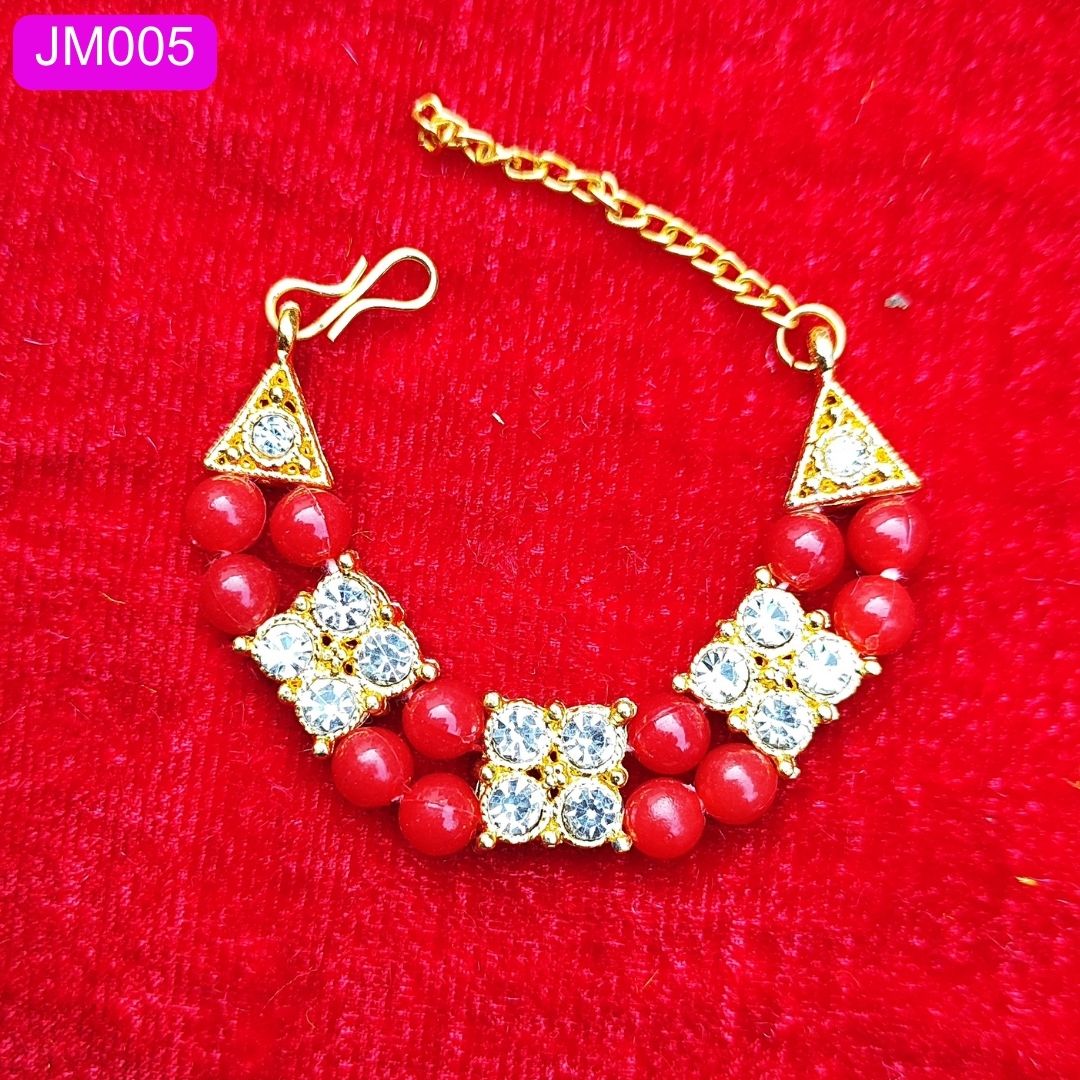 Laddu Gopal Necklace with Gold and Crystal Accents ( 1.5 inch ) || JM005