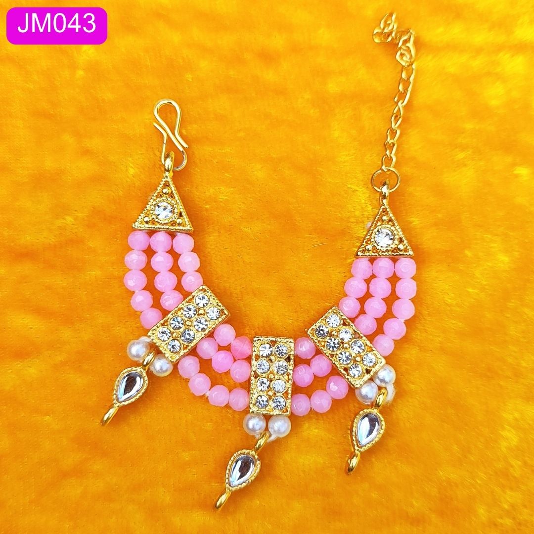 necklace for laddu gopal ji light pink