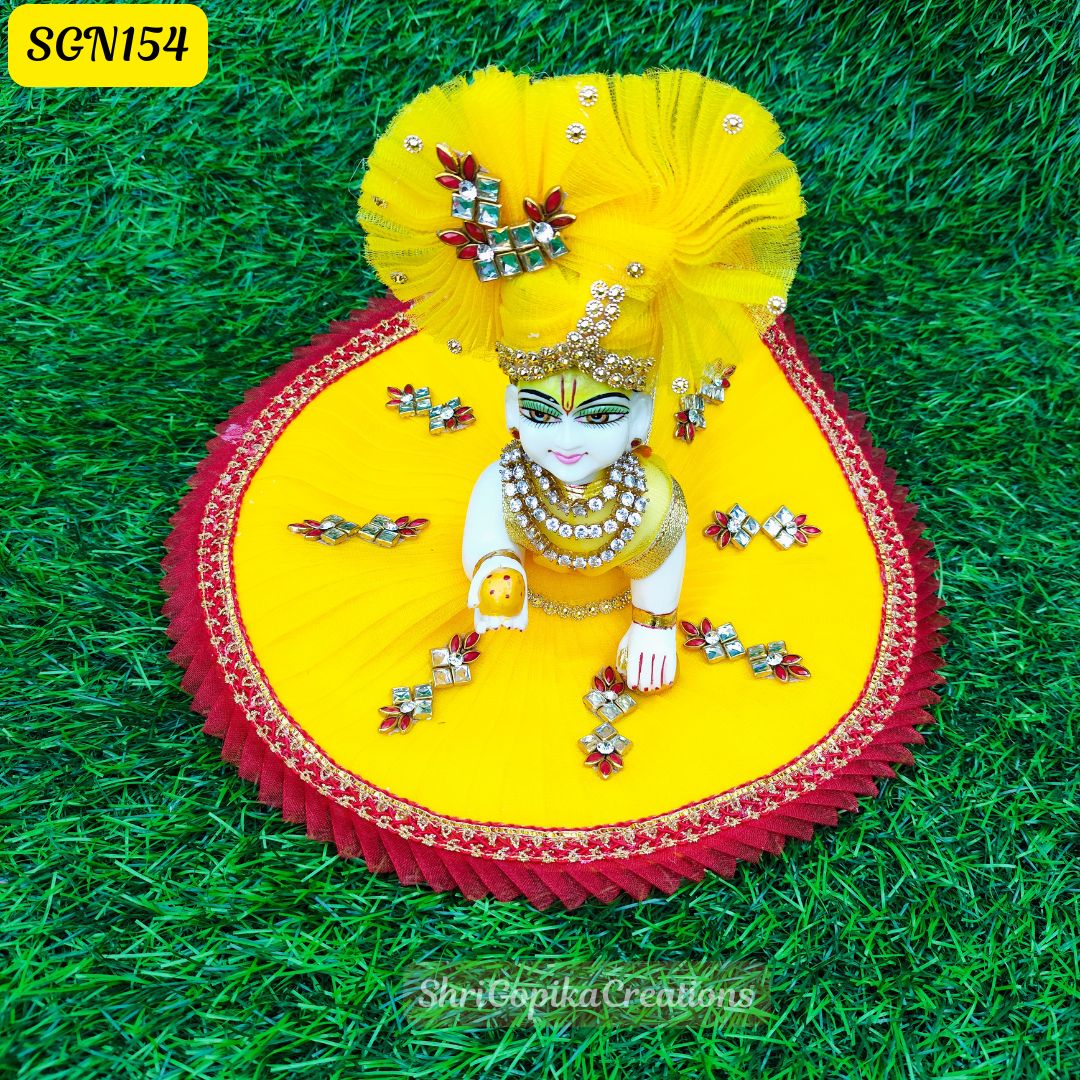 Yellow Laddu Gopal Dress