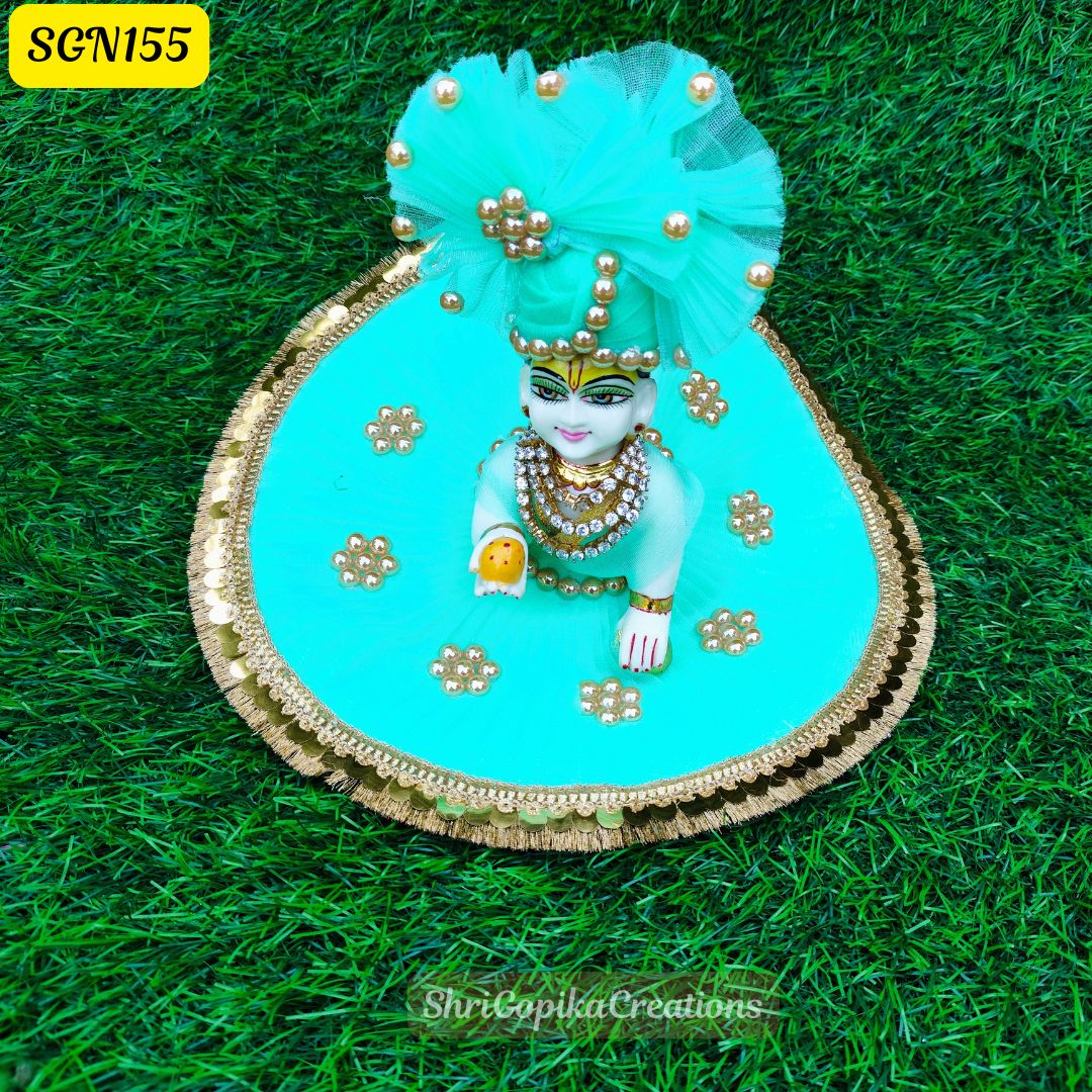 Sky Blue Laddu Gopal Dress