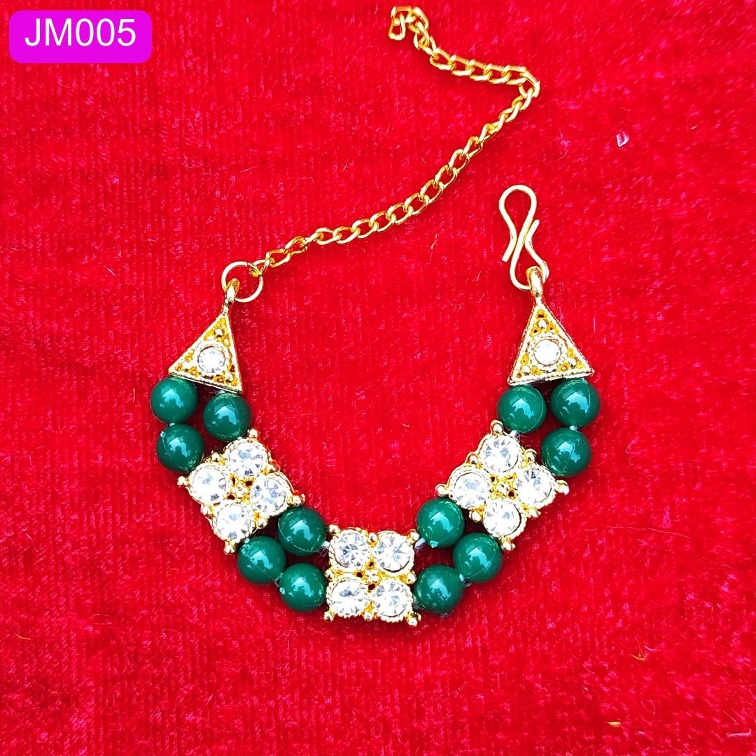 Laddu Gopal Necklace with Gold and Crystal Accents ( 1.5 inch ) || JM005