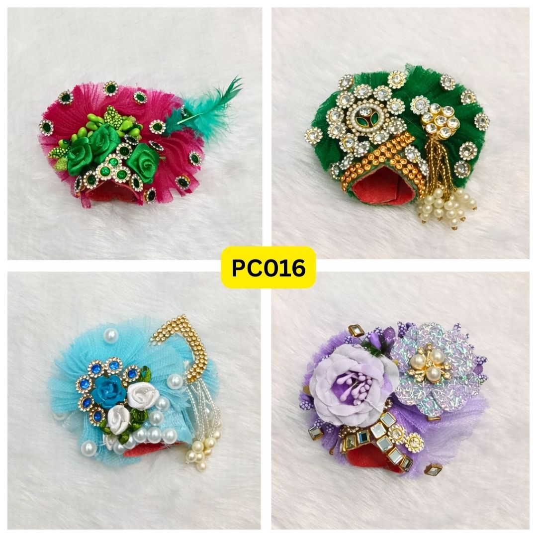 Pagdi for Laddu Gopal ji Combo Pack of 4 | PC016