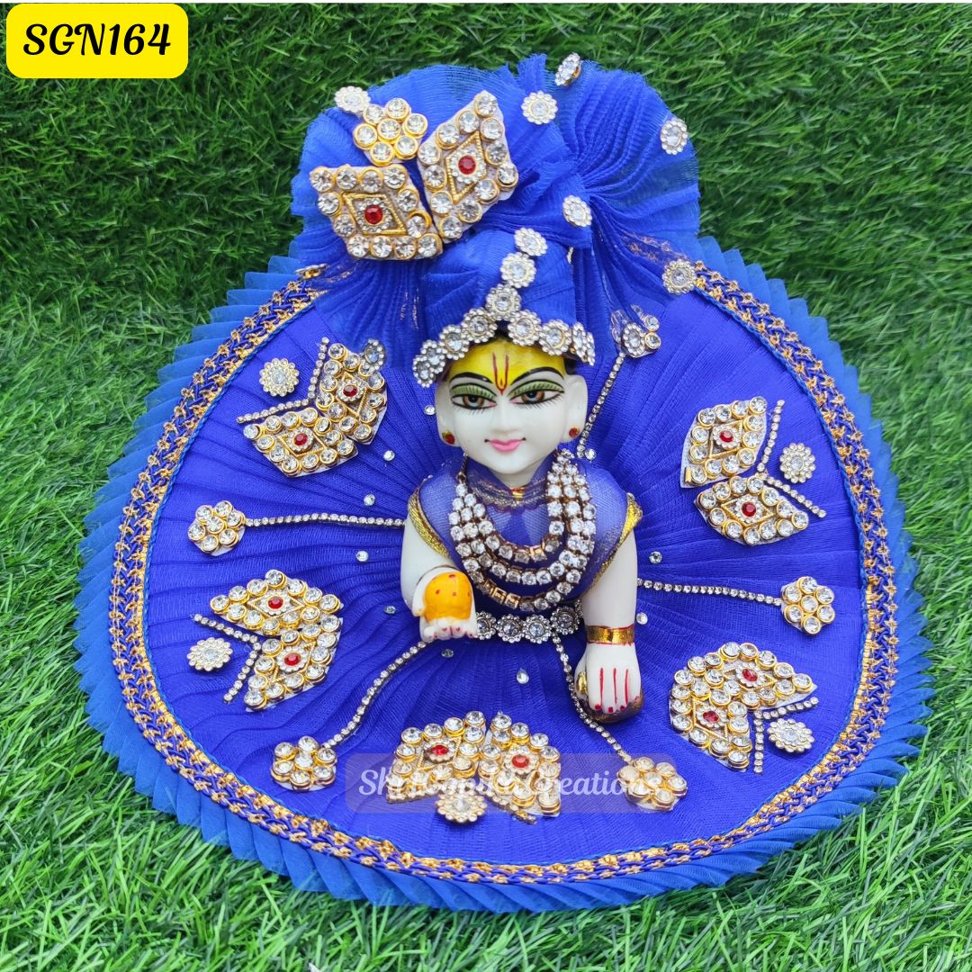 Royal Blue Laddu Gopal Dress