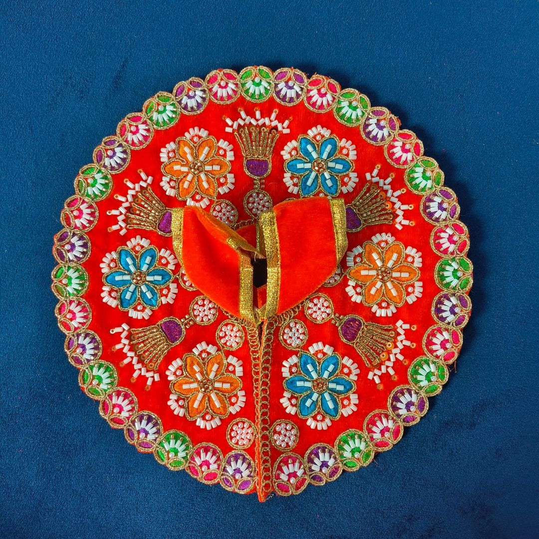 Velvet Winter Poshak for Laddu Gopal