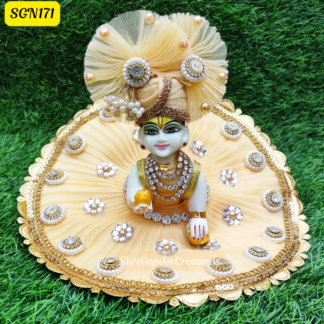 Golden Laddu Gopal Dress