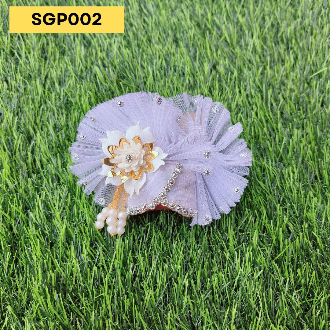 White Pagdi for Laddu Gopal | SGP002