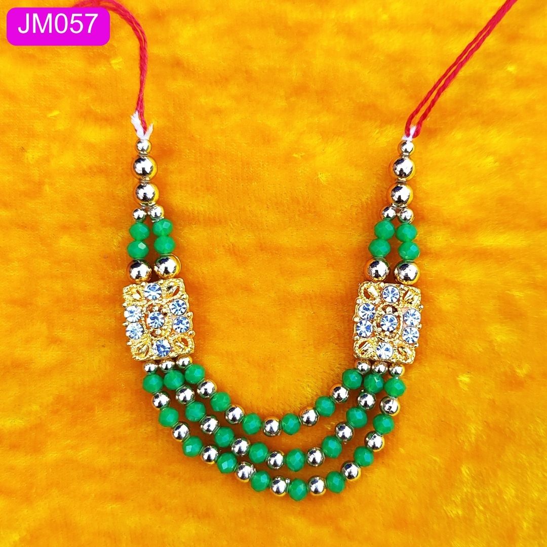Beaded Laddu Gopal triple layer Haar ( 3 inch ) || JM057