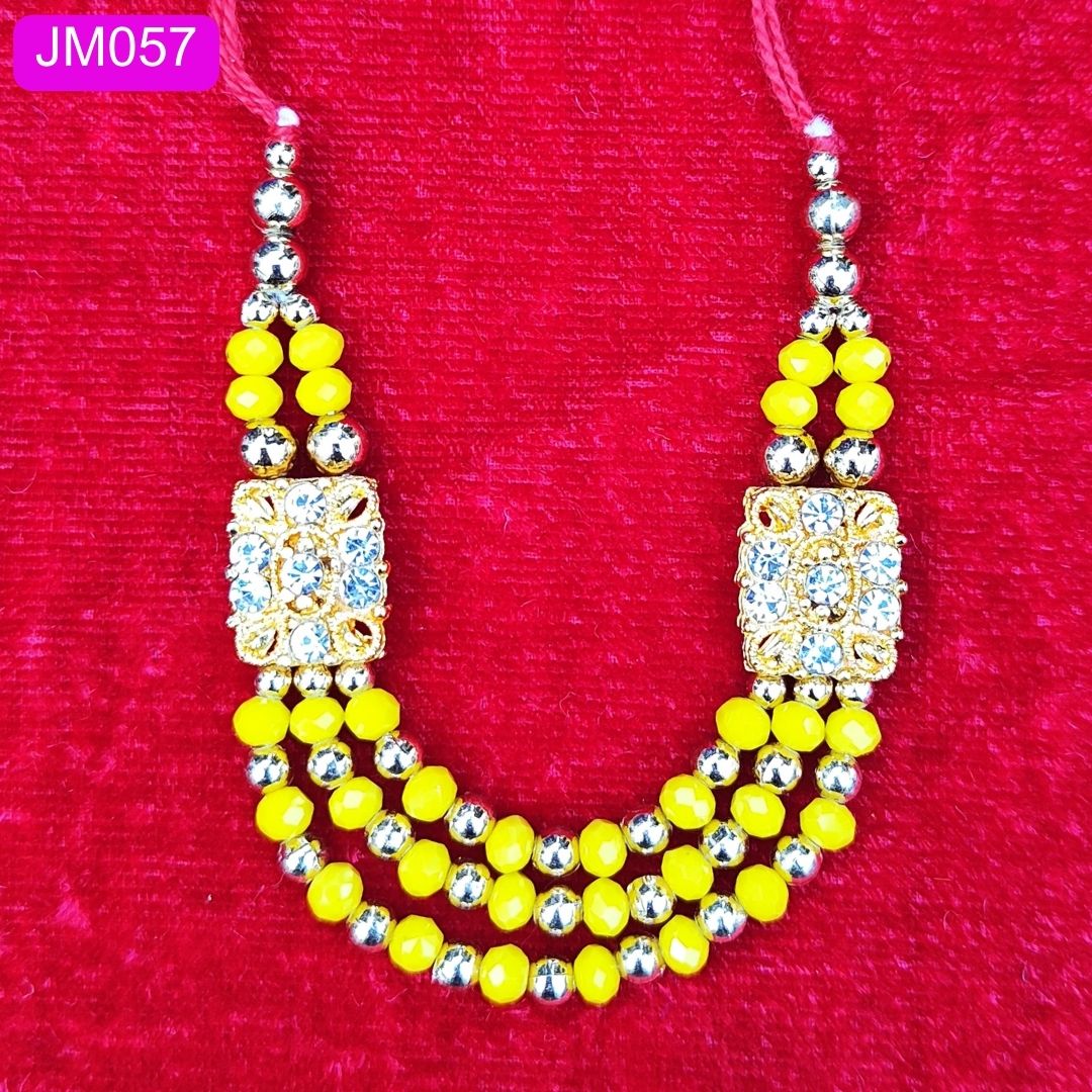 Beaded Laddu Gopal triple layer Haar ( 3 inch ) || JM057