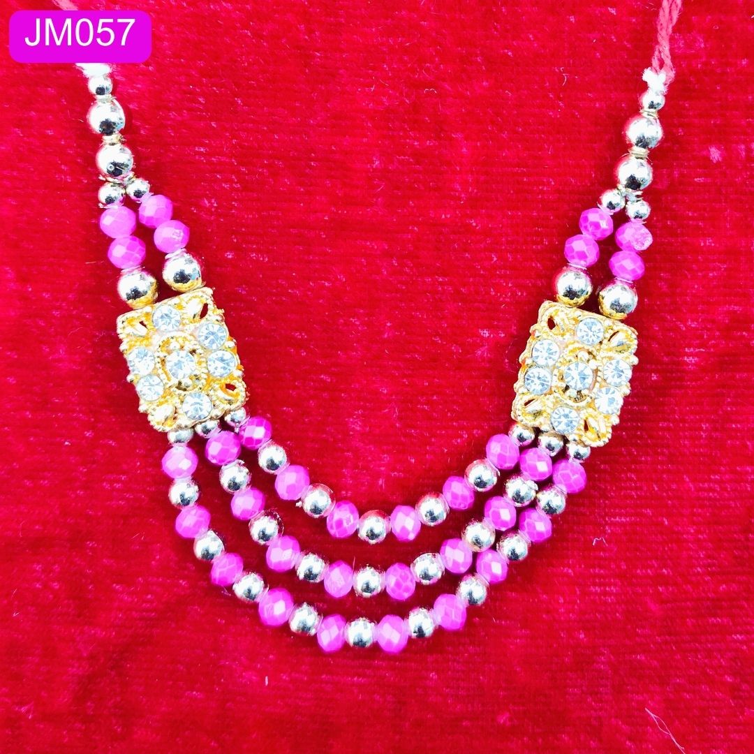 Beaded Laddu Gopal triple layer Haar ( 3 inch ) || JM057