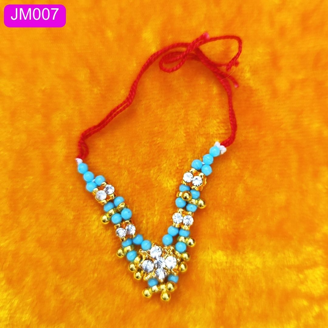 Beaded Laddu Gopal Haar with Floral Design ( 1.8 Inch ) || JM007