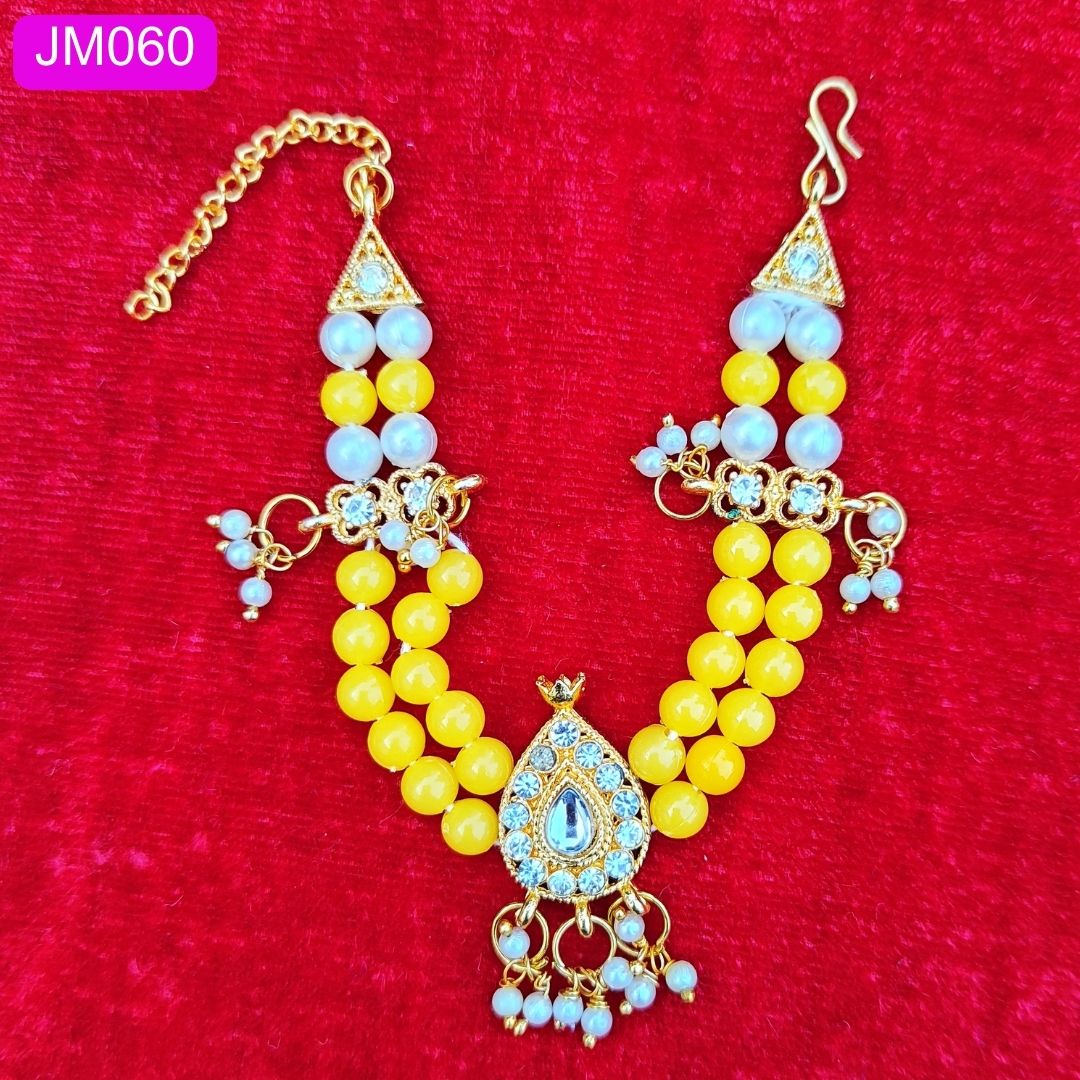 Beautiful beaded double layer Laddu Gopal Haar ( 3.5 inch ) || JM060