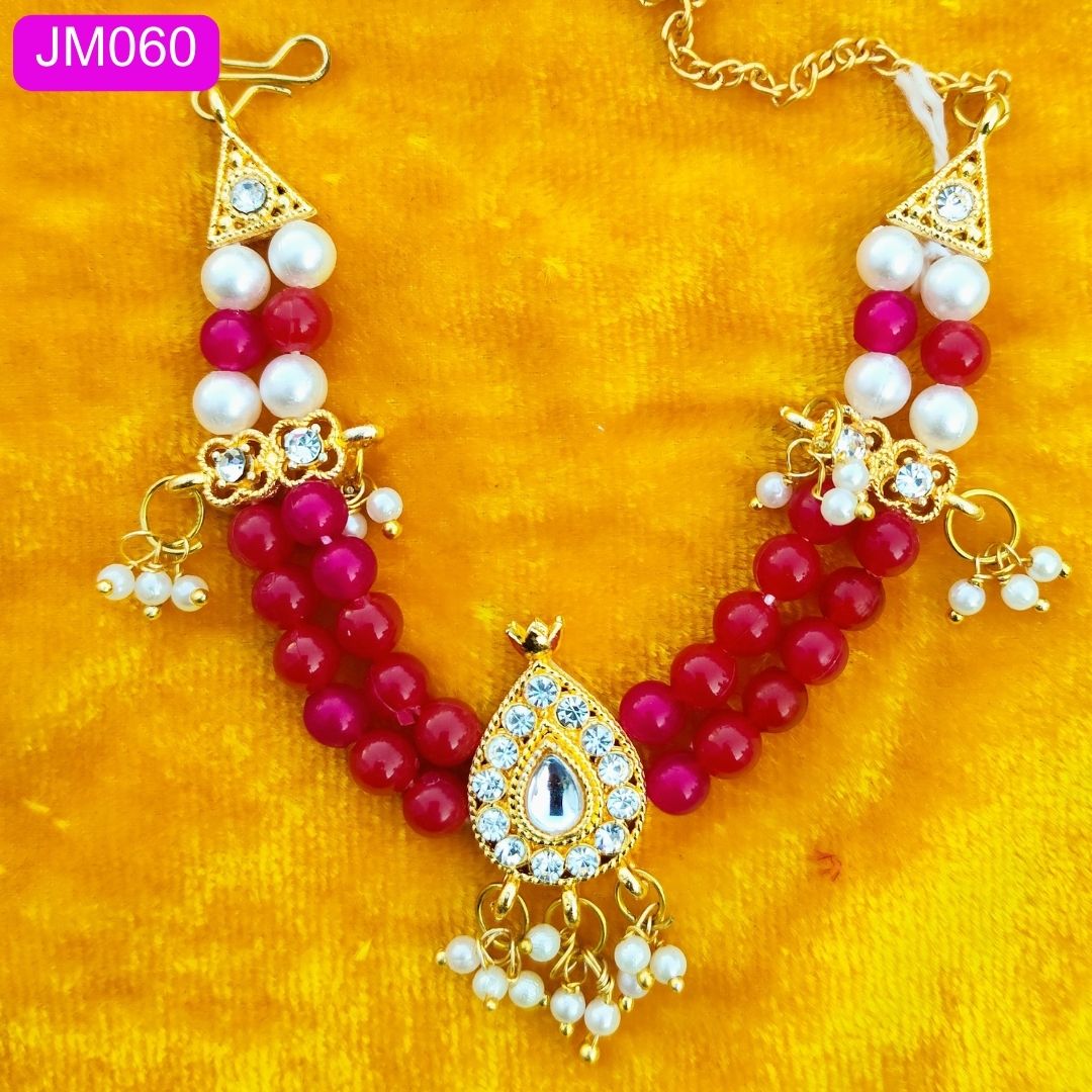 Beautiful beaded double layer Laddu Gopal Haar ( 3.5 inch ) || JM060