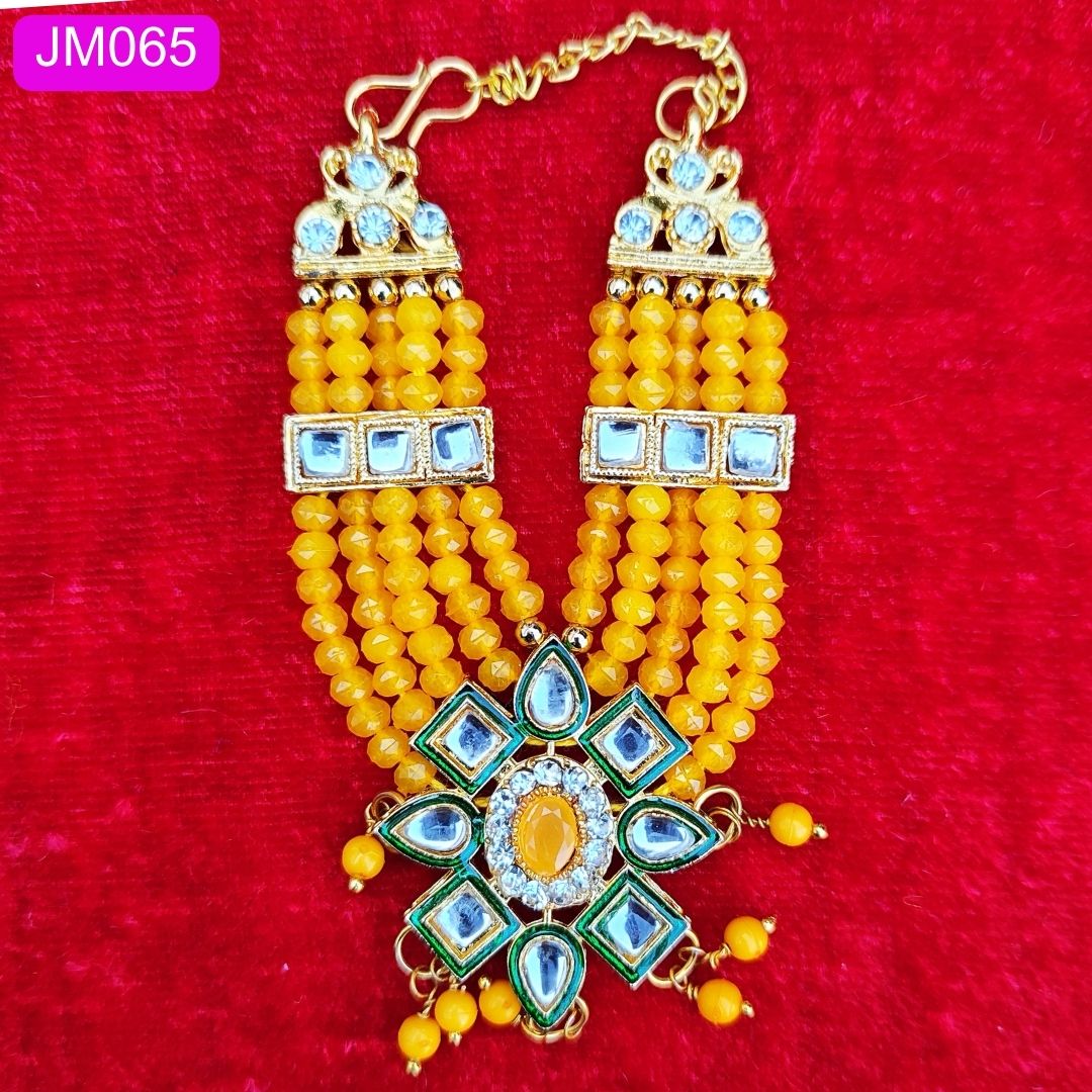 Beautiful beaded multi layer Laddu Gopal Haar with pendant ( 4 inch )|| JM065