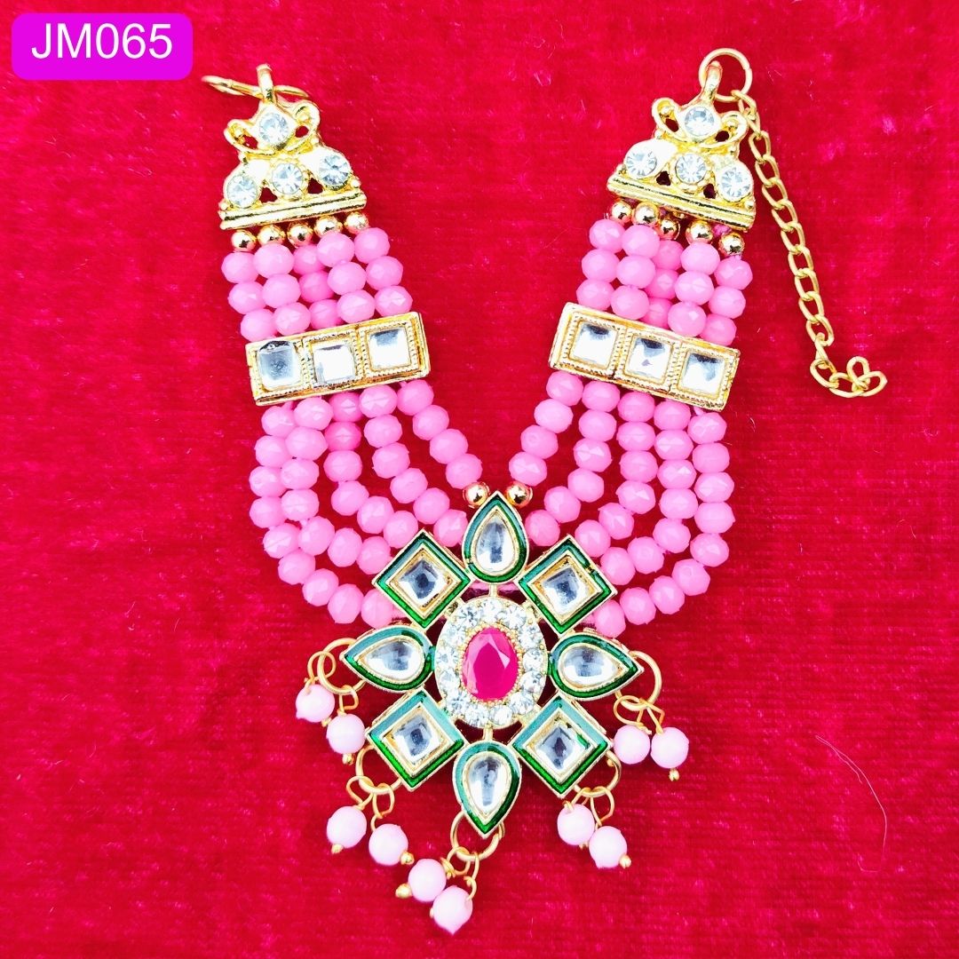 Beautiful beaded multi layer Laddu Gopal Haar with pendant ( 4 inch )|| JM065
