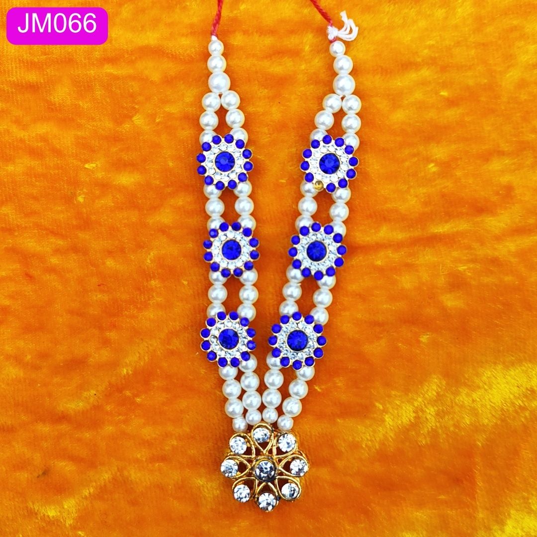 Laddu Gopal pearl Necklace blue