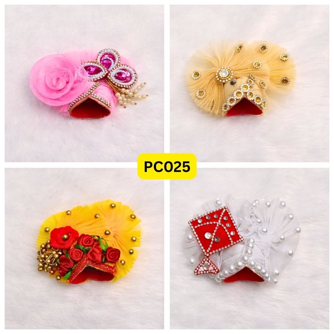Pagdi for Laddu Gopal ji Combo Pack of 4 | PC025