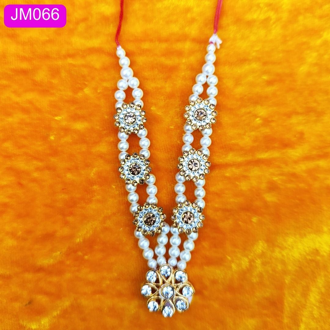Laddu Gopal pearl Necklace yellow