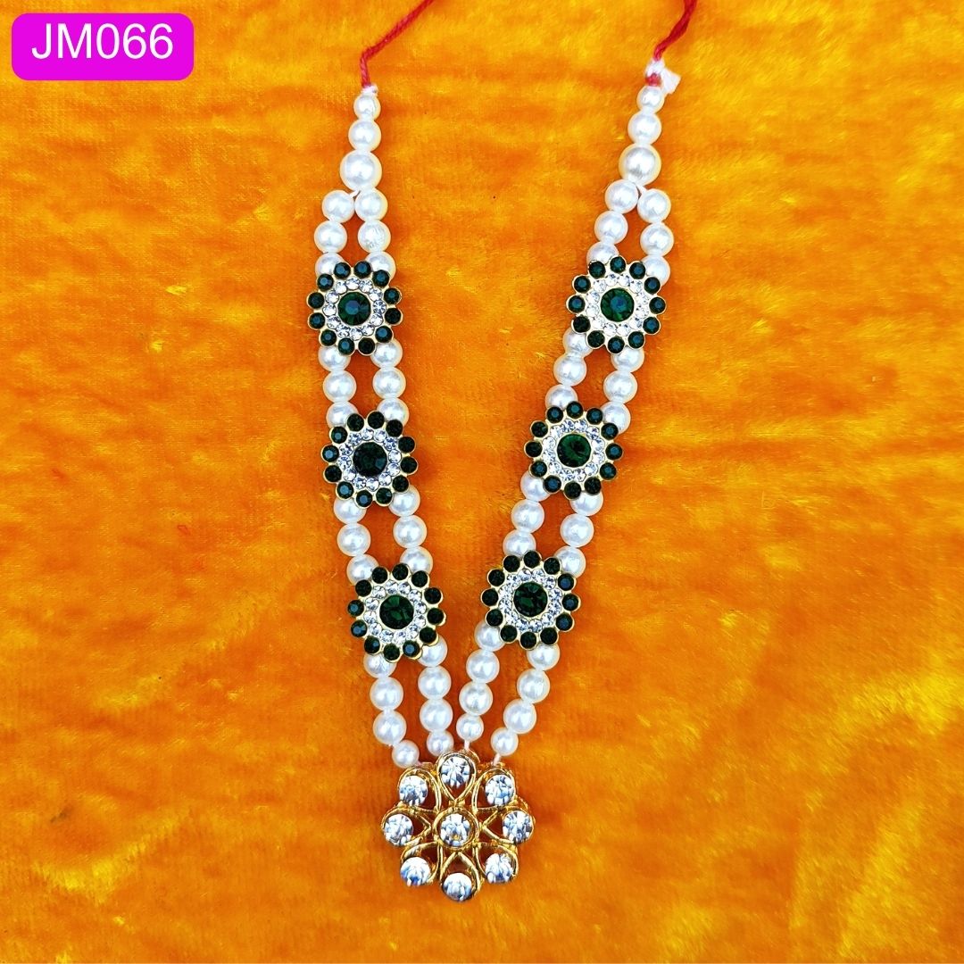 Laddu Gopal pearl Necklace green