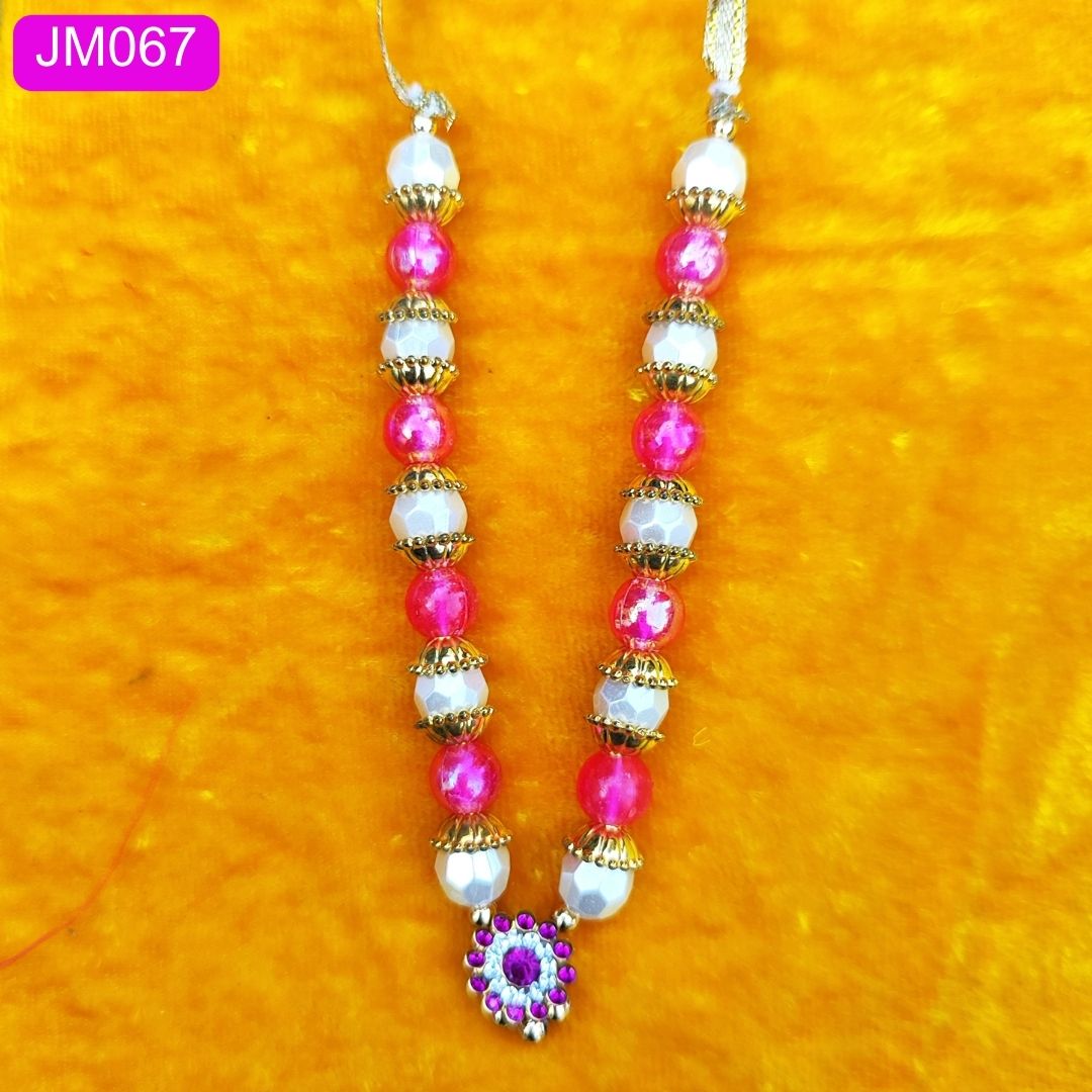 Laddu Gopal ji mala pink