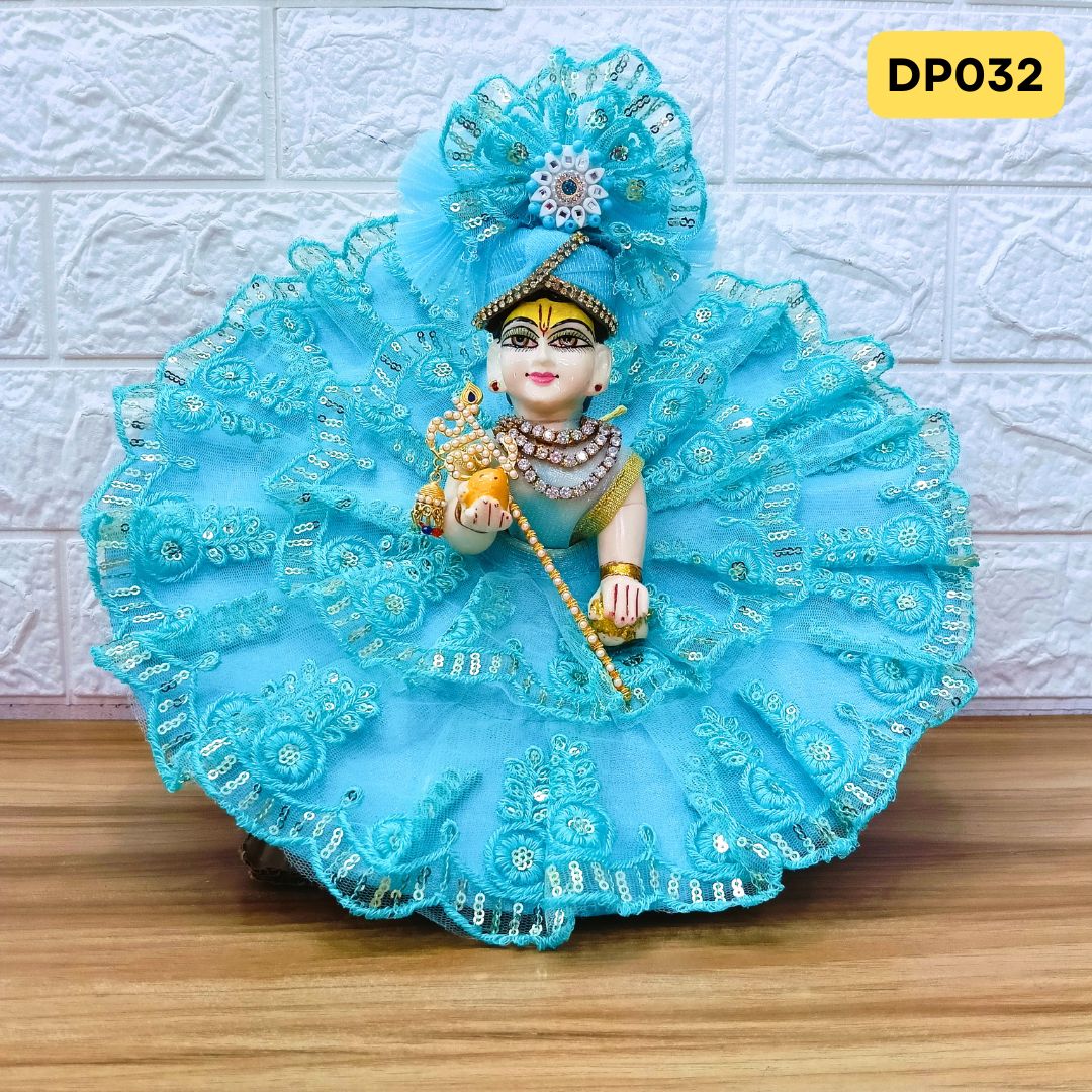 Fancy Pink Laddu Gopal Dress with Matching Pagdi | DP032