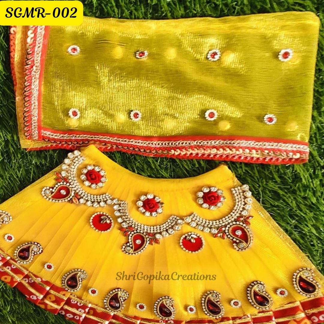 Yellow Mata Rani Dress | Premium Poshak for Navratri || SGMR002