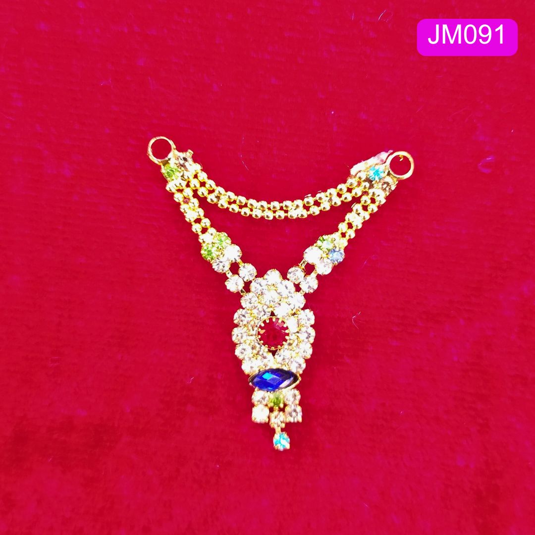 Laddu Gopal necklace with Crystal Detailing ( 1.5 Inches ) | JM091
