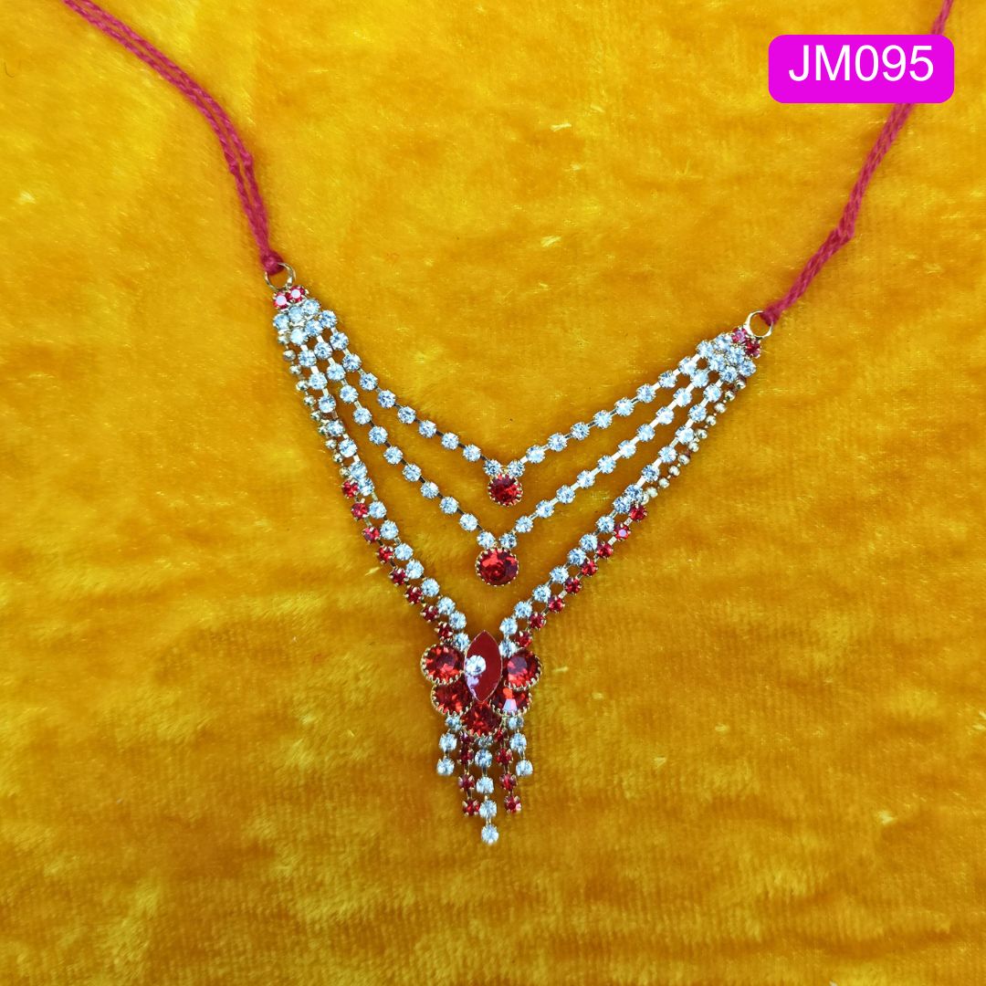 Red and Silver AD haar for your Laddu Gopal ( 3 inch ) || JM095