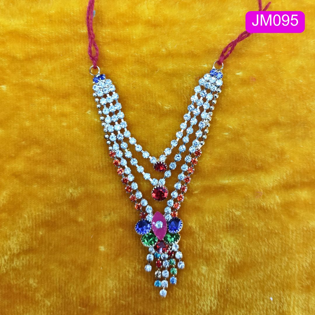 Red and Silver AD haar for your Laddu Gopal ( 3 inch ) || JM095
