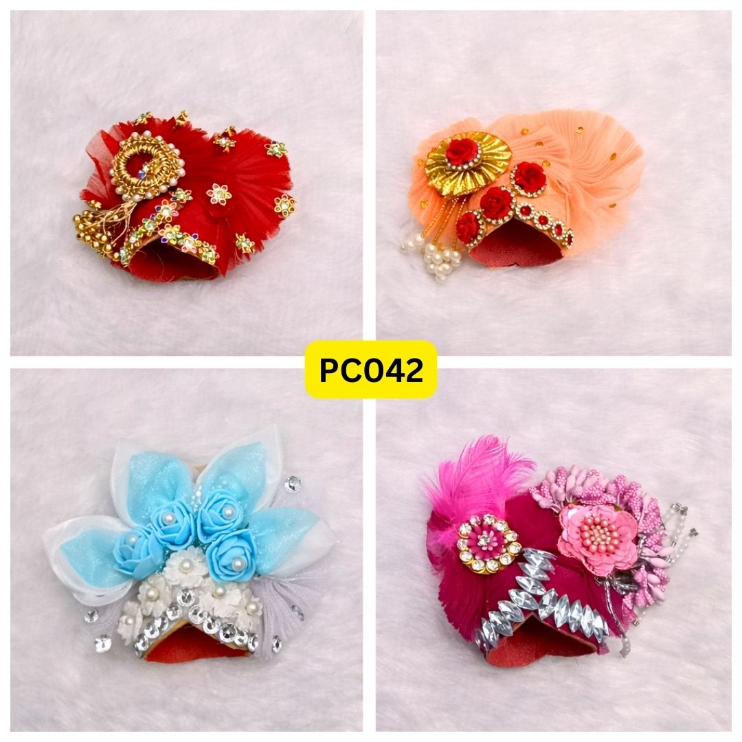 Pagdi for Laddu Gopal ji Combo Pack of 4 | PC042