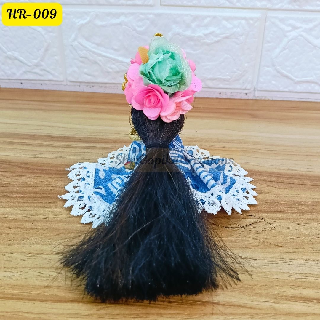 Designer Open Hair Wig for Radha Rani Ji | Size- 2, 4 Number | HR009
