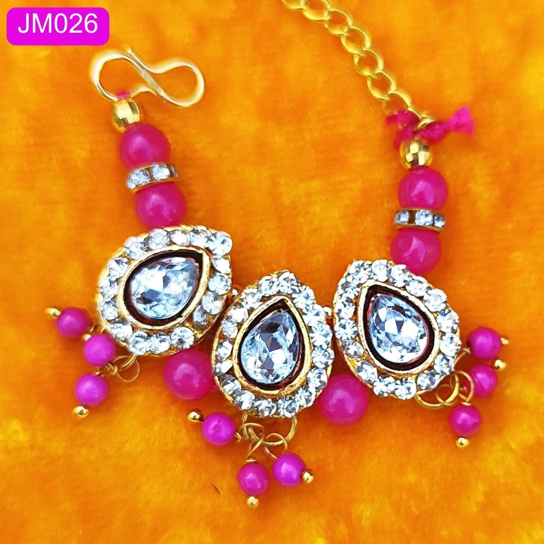 Beautiful beaded necklace with pendant for Laddu Gopal ( 2 inch ) || JM026