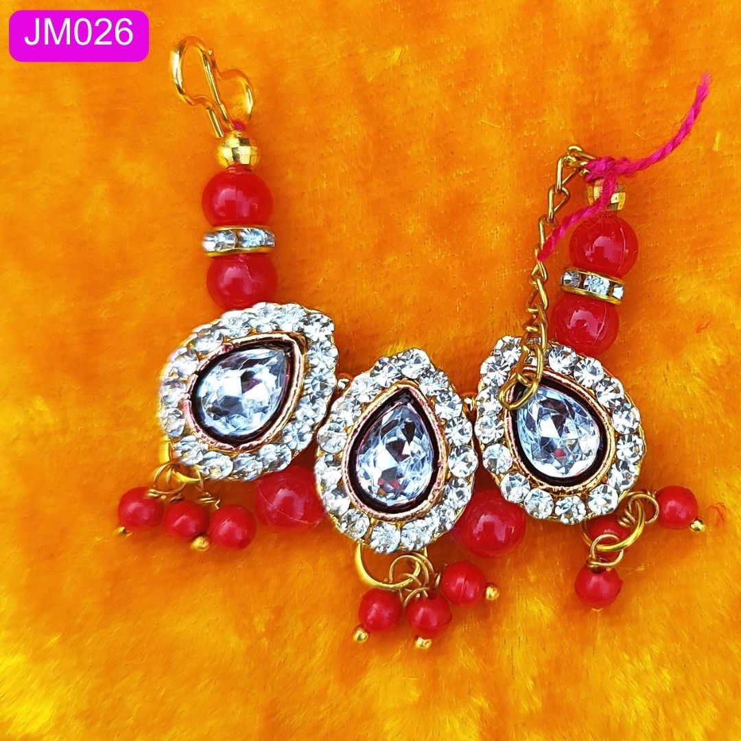 Beautiful beaded necklace with pendant for Laddu Gopal ( 2 inch ) || JM026