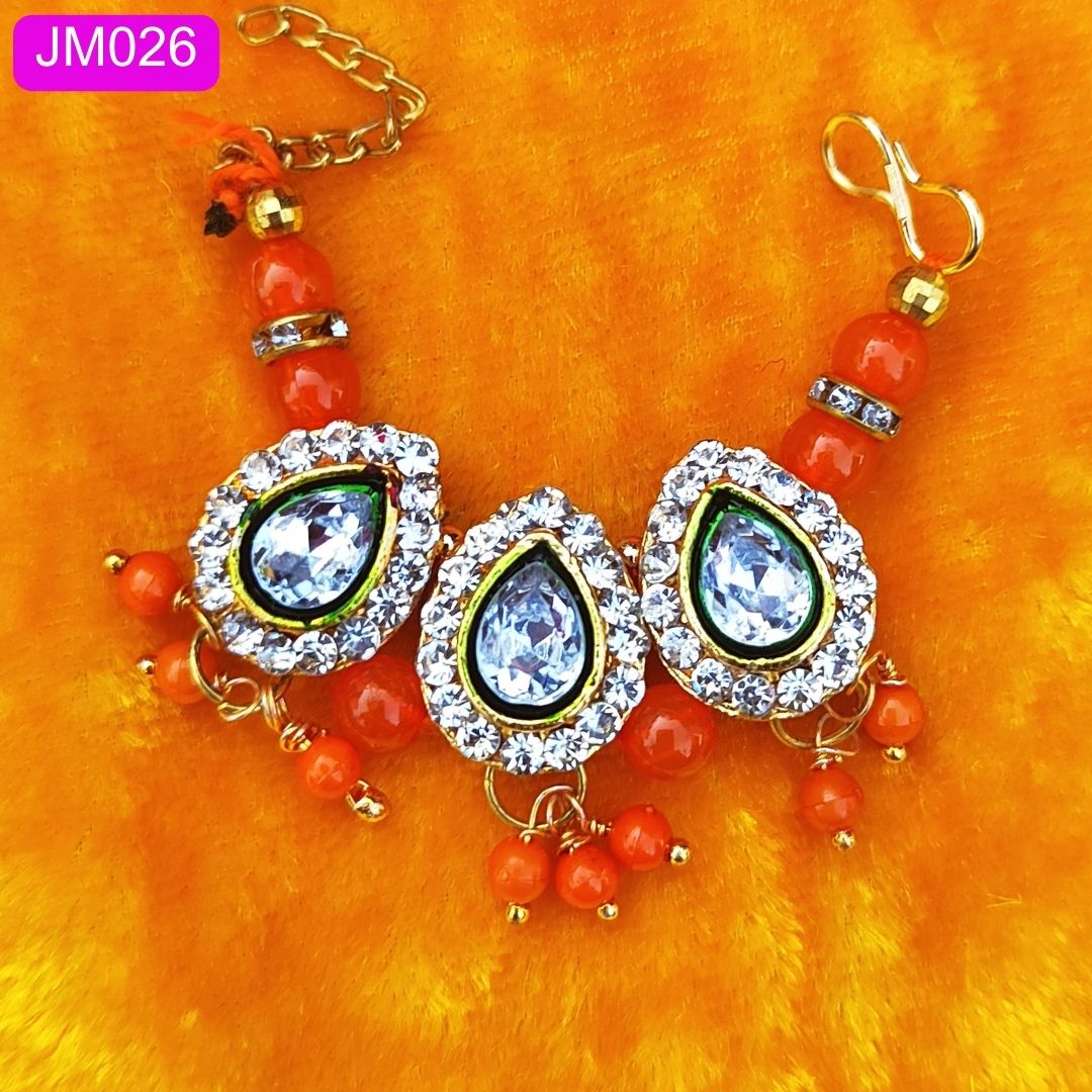 Beautiful beaded necklace with pendant for Laddu Gopal ( 2 inch ) || JM026