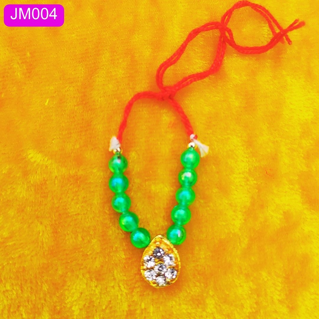 Beaded Laddu Gopal Ji Mala with Sparkling Pendant ( 1.5 Inches ) || JM003