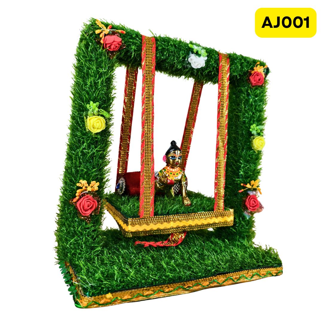 Laddu Gopal Ji Jhula (11.5 Inch X10 Inch)-AJ001