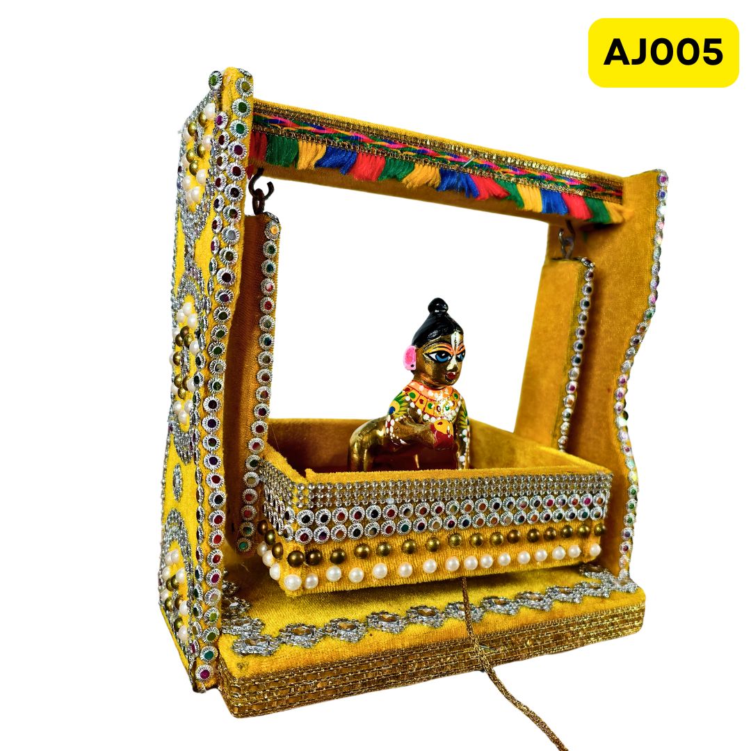 Laddu Gopal Ji Jhula (8 Inch X8Inch)-AJ005