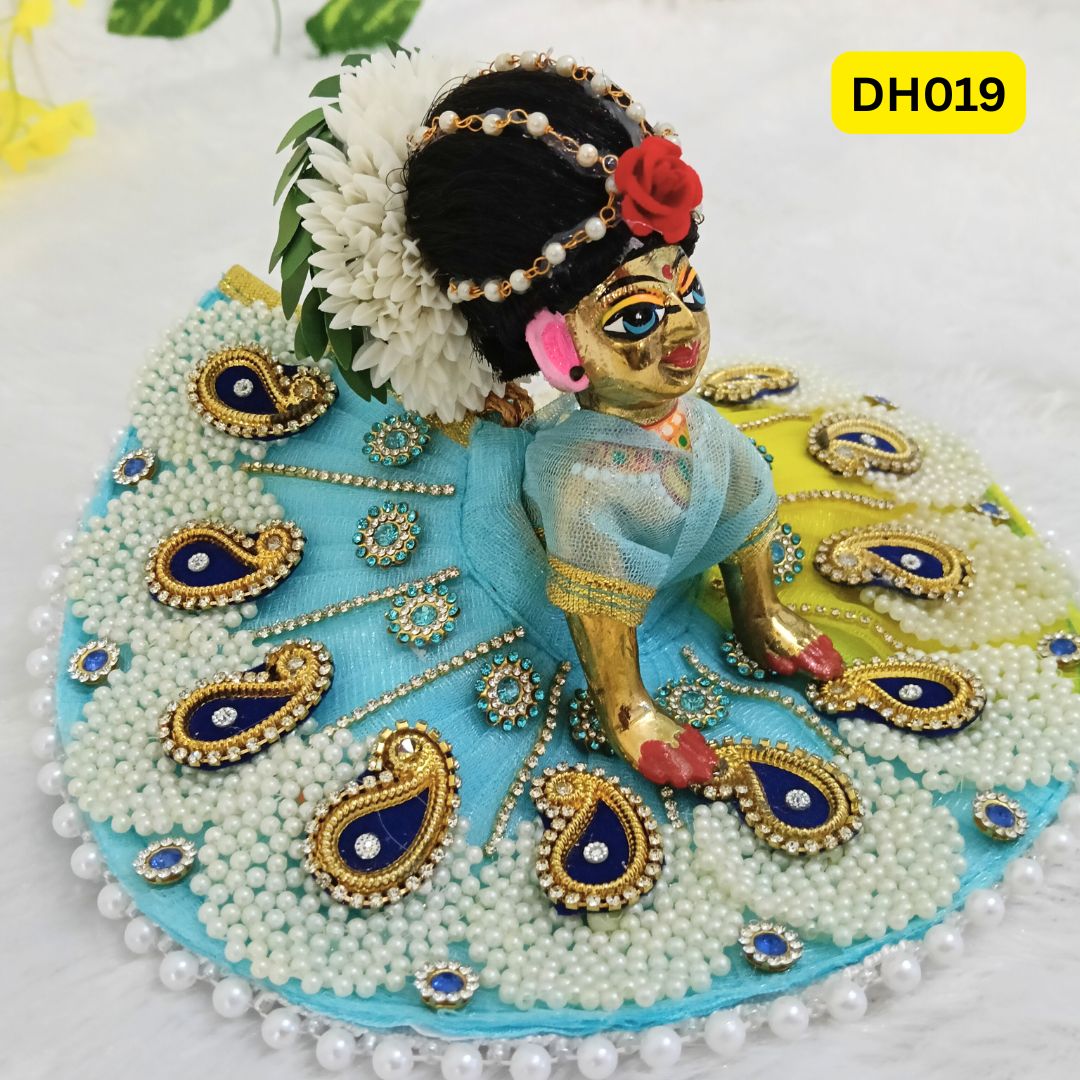 Designer Gajra Juda Wig for Bal Radha- DH019