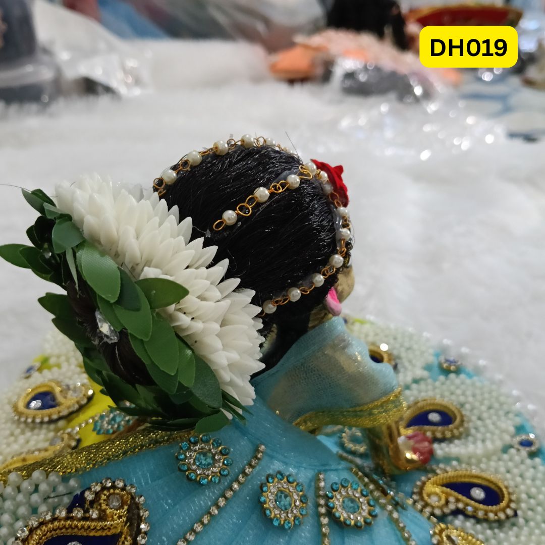 Designer Gajra Juda Wig for Bal Radha- DH019