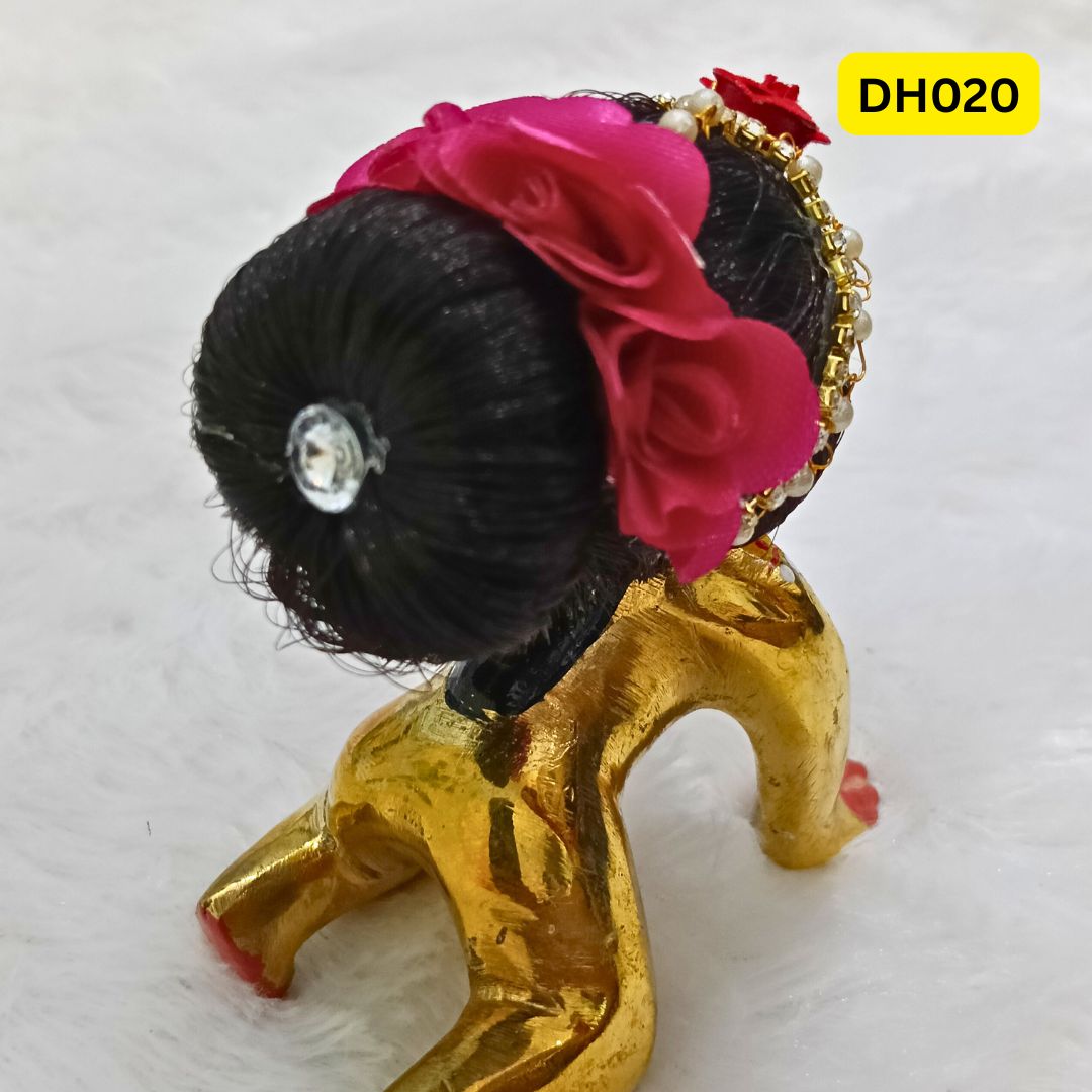 Designer Flower Juda Wig for Bal Radha- DH020