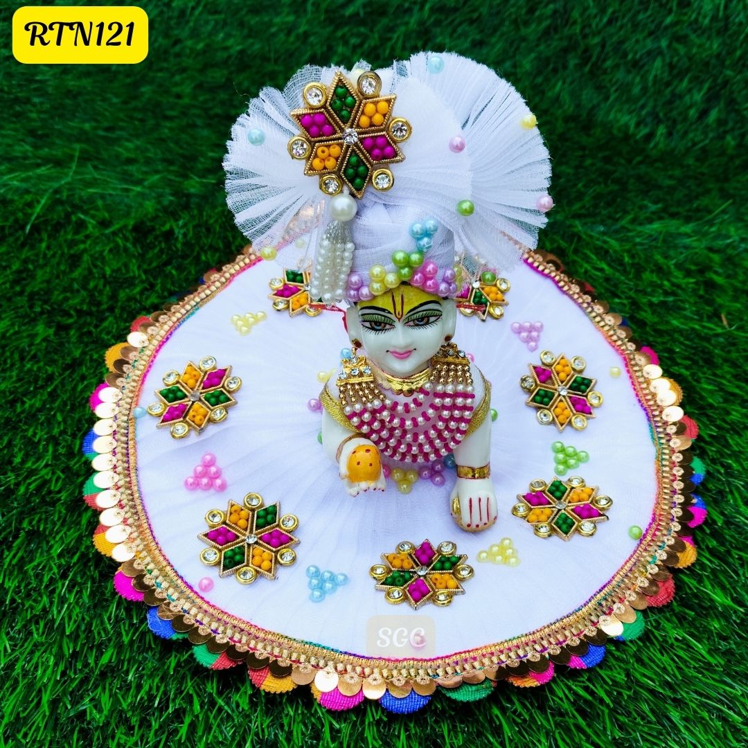 Vibrant Multicolor Laddu Gopal Poshak |Size- ( 1, 2, 7) | RTN121