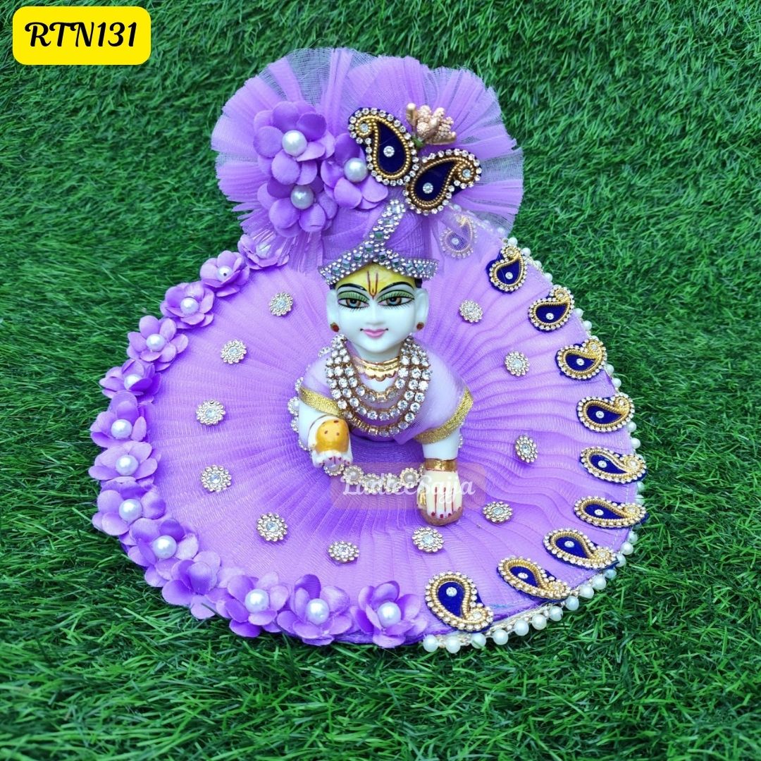 Lavender Laddu Gopal Poshak – Classic Festive Look | RTN131